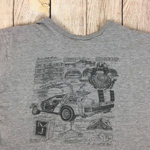 Back To The Future Grey T-Shirt Sz L
